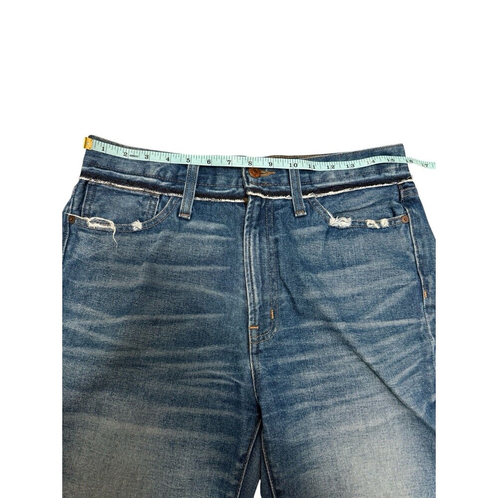 Madewell Retro Crop Bootcut Jeans Women’s 28 Knee-Rip Edition Raw Hem Sold Out - Picture 7 of 10